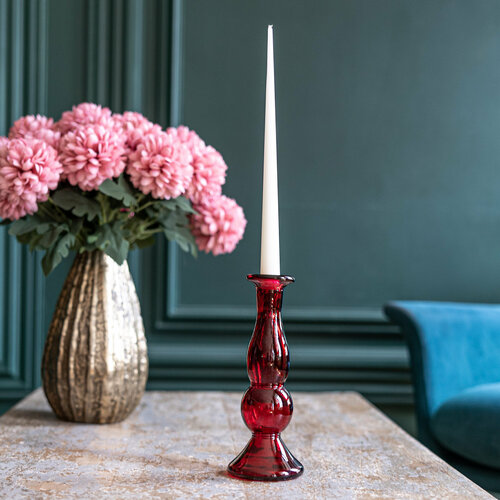 Стеклянный подсвечник ваза MON San Miguel 22 см 1320₽