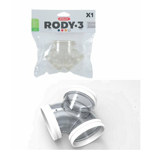 Соединительная Y-образная труба ​​Zolux к клетке для грызунов Rody 3