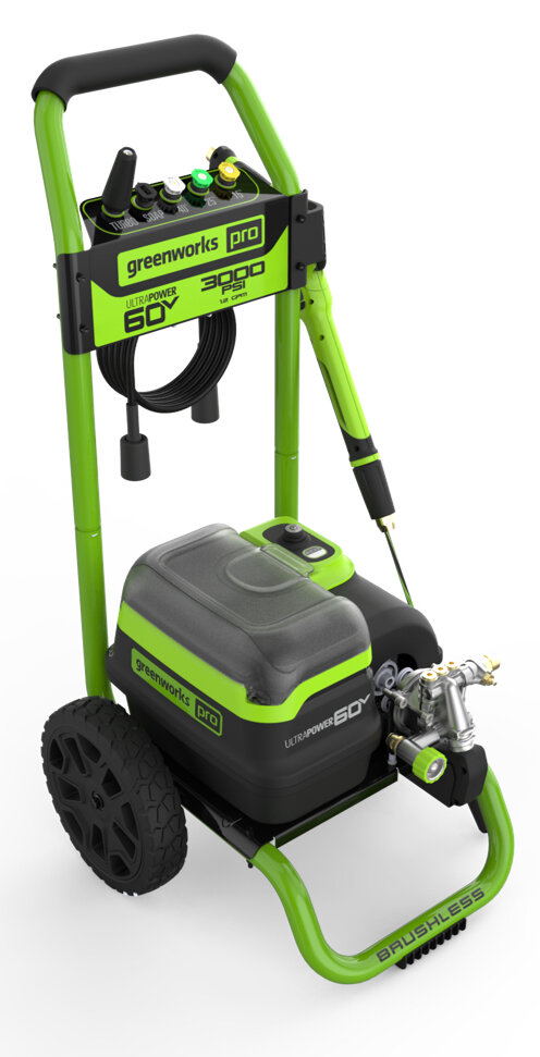 Мойка высокого давления аккумуляторная GREENWORKS GDP60DP 60V с портом на 2 АКБ
