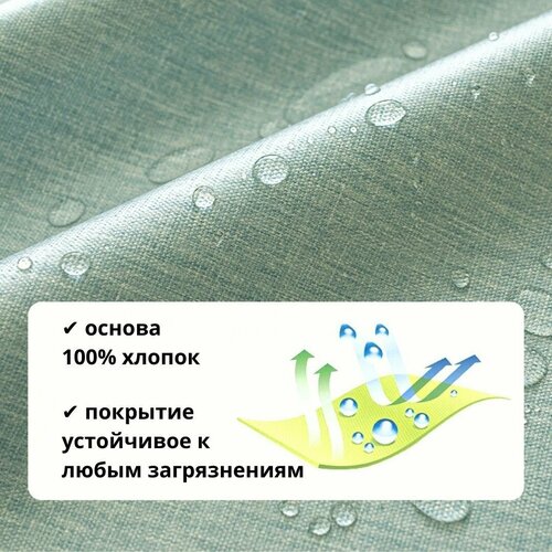 фото Скатерть круглая на стол sharkdecor водоотталкивающая 160 см, не клеенка