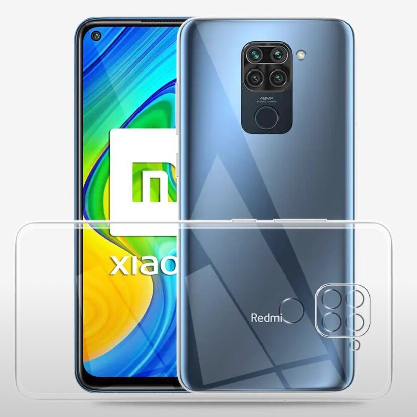 Чехол прозрачный для Xiaomi Redmi Note 9 Pro (Сяоми Редми Ноте 9 Про) — фото 1