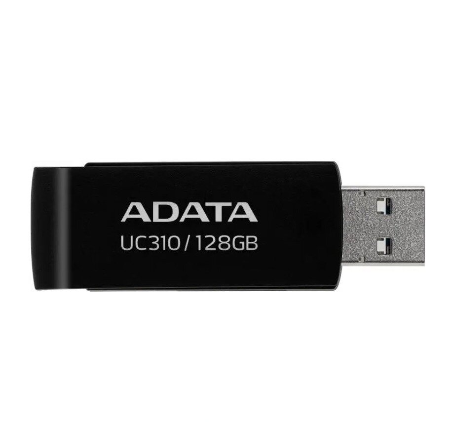 Флэш-накопитель A-Data UC310 128ГБ, USB3.2, черный, (UC310-128G-RBK)