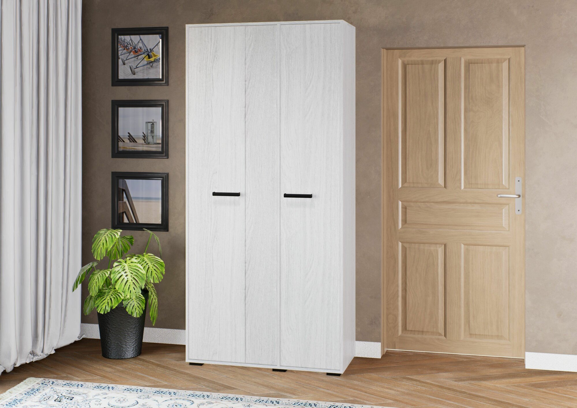 Шкаф распашной Феникс Мебельная Фабрика Ника НШ-3, ЛДСП,100x210x43