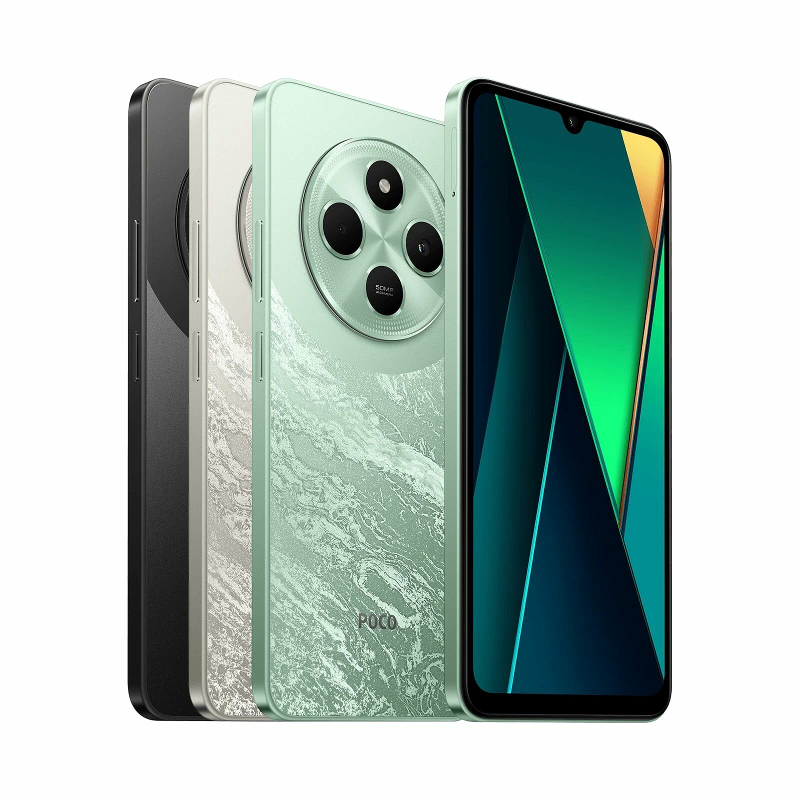 Смартфон POCO C75, 6/128 GB, 6.88", 120 Гц, цвет Gold, (золотой) — фото 1