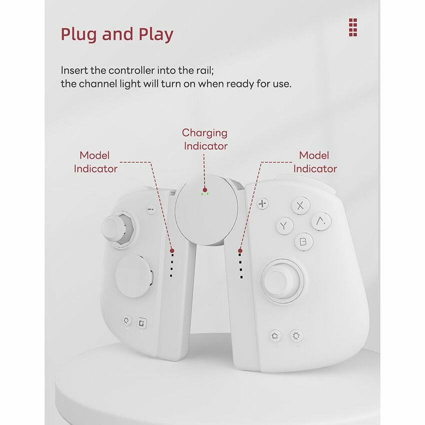 Набор аксессуаров для зарядки Switch Grip Set для Mobapad M6 HD/S/Nintendo Switch JoyCon/сторонних контроллеров JoyCon