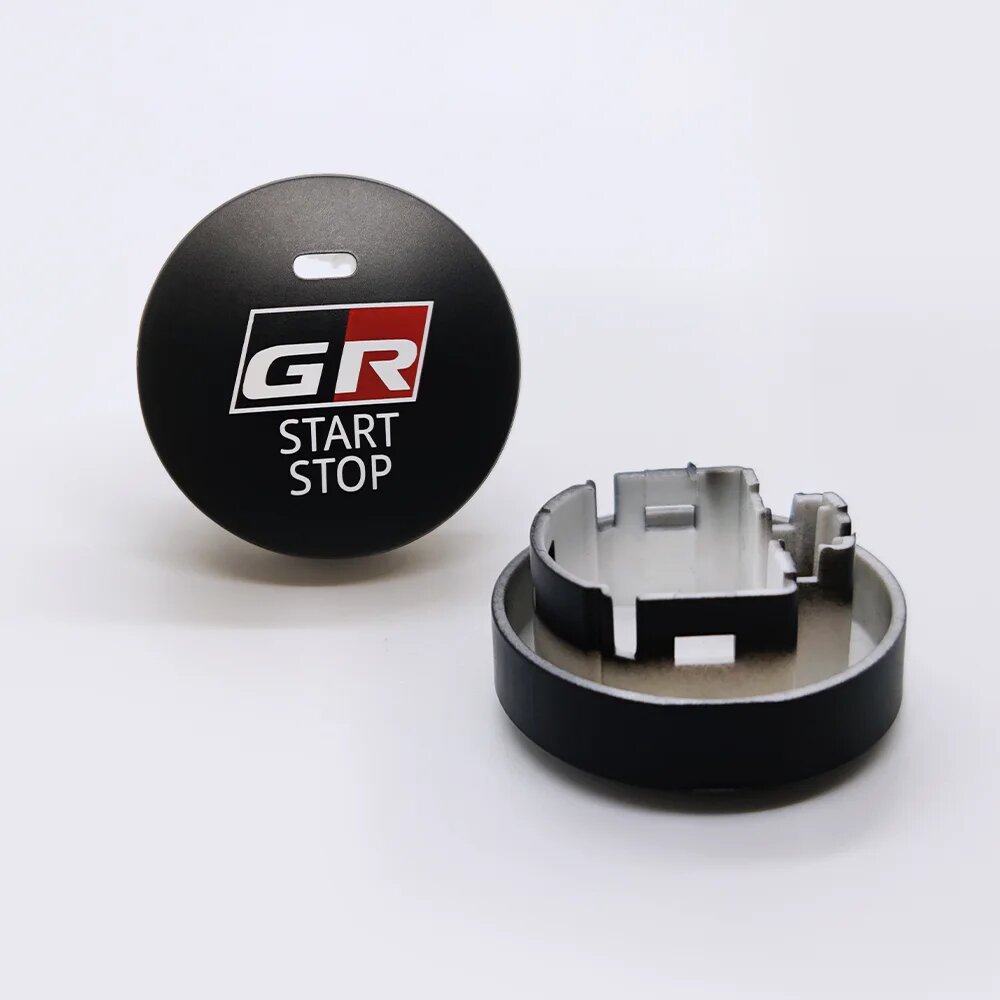 Кнопка Start Stop Toyota Gazoo Racing, черная с подсветкой