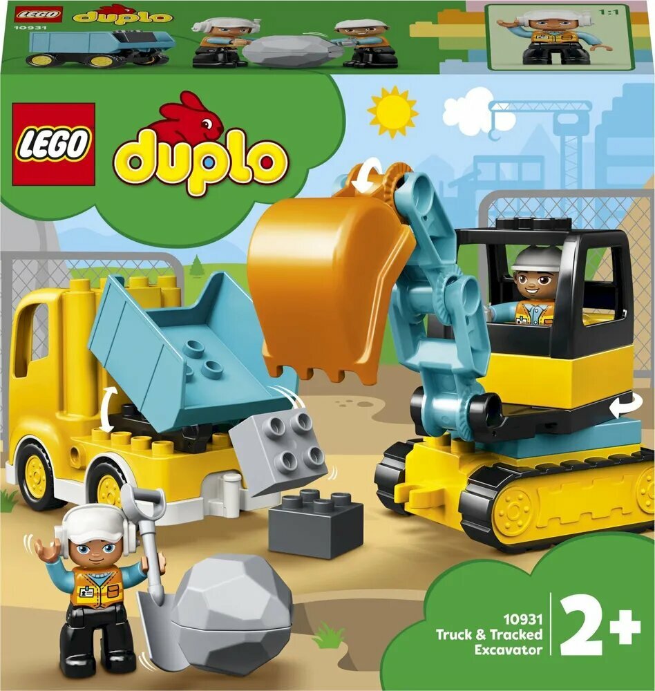 Конструктор LEGO DUPLO Town 10931 Грузовик и гусеничный экскаватор