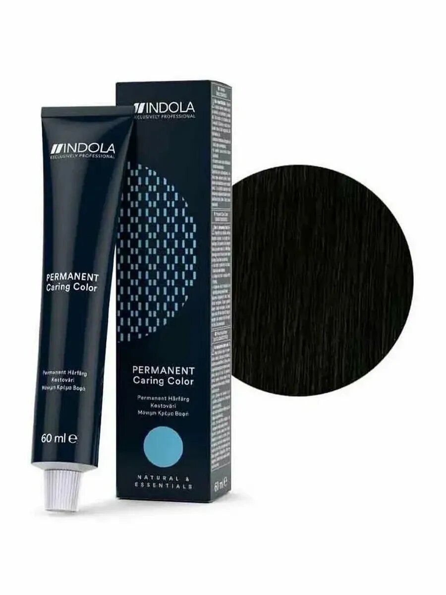 Indola Natural Essentials 1.0 Стойкая крем-краска для волос 60мл