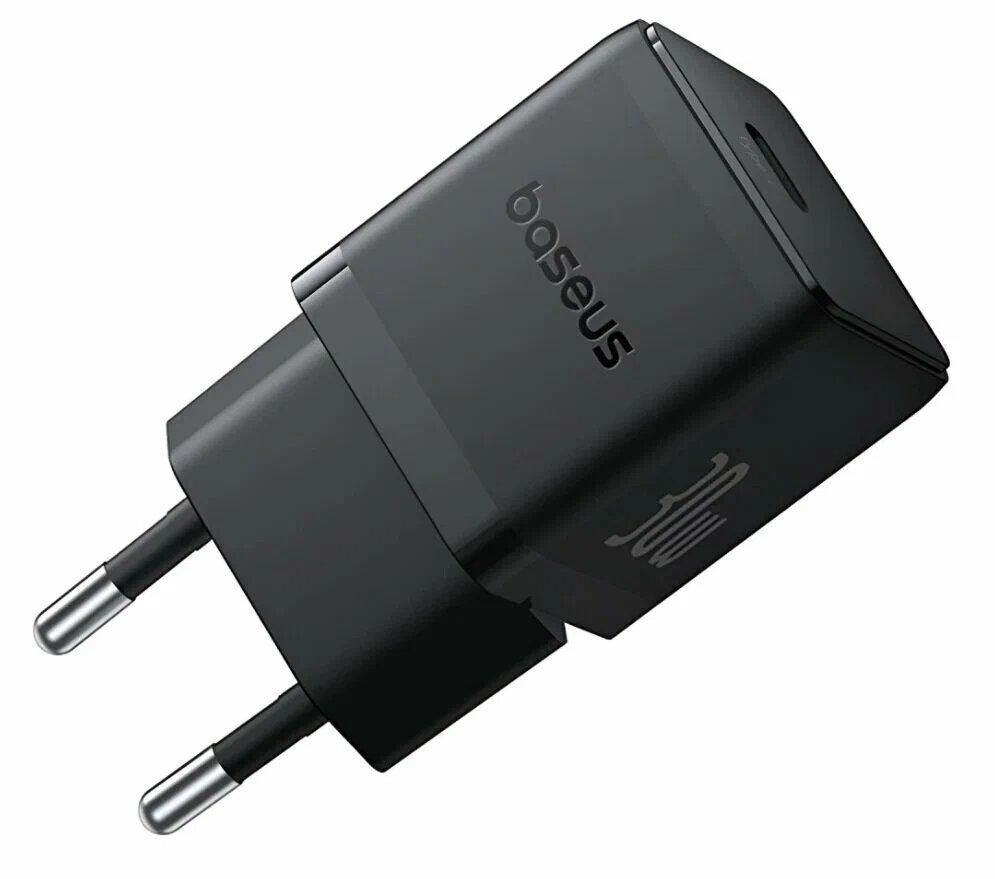 Зарядное устройство Baseus Palm Fast Charger, 30W, EU Cluster Black — фото 1