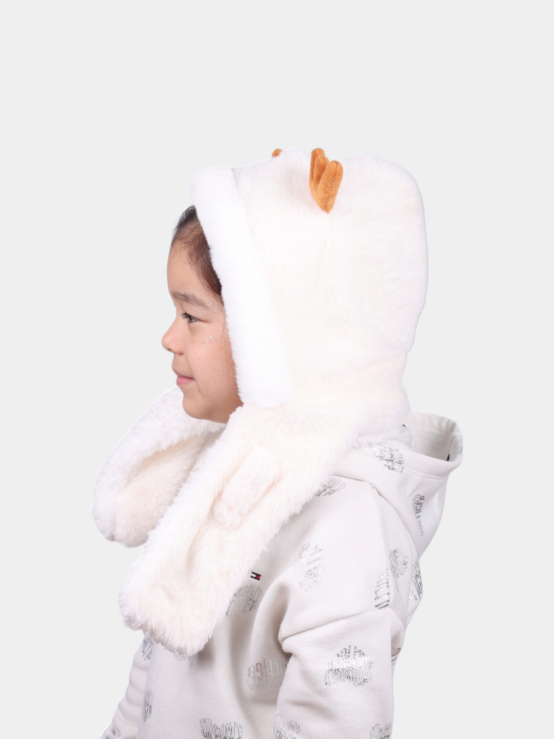 Шапка DeeR для детей, размер 3-10 лет, белый — фото 1