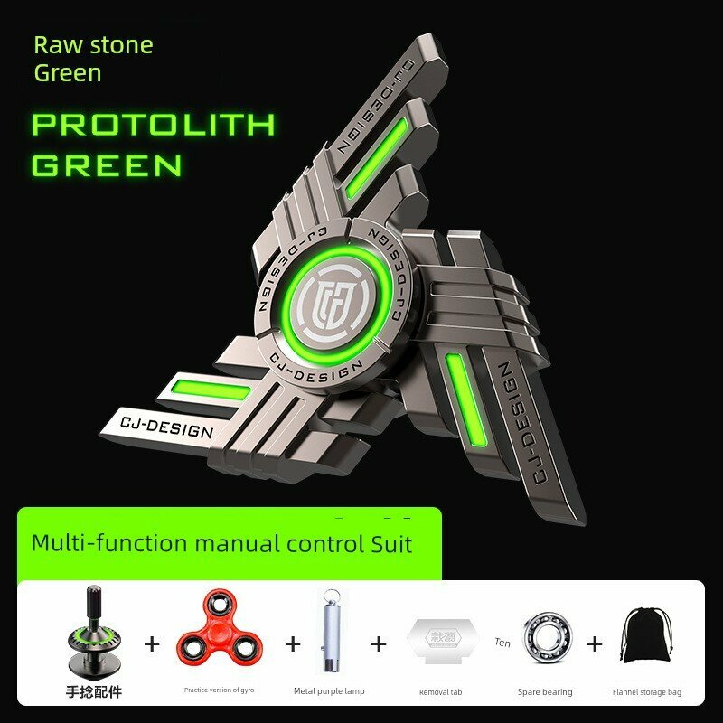 Серия Commander UFO Фингер Спиннер Оригинальный Зеленый Ночное Светящееся Игрушка