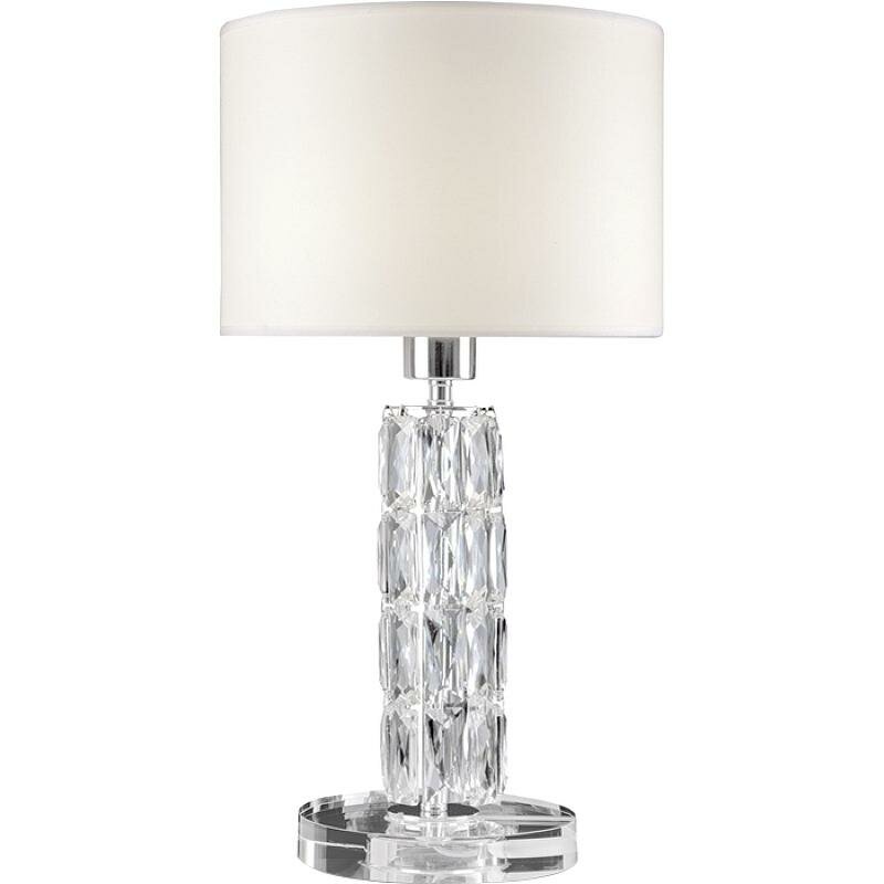 Настольная лампа Maytoni Modern Talento DIA008TL-01CH Белая Хром Прозрачная На опоре Современный