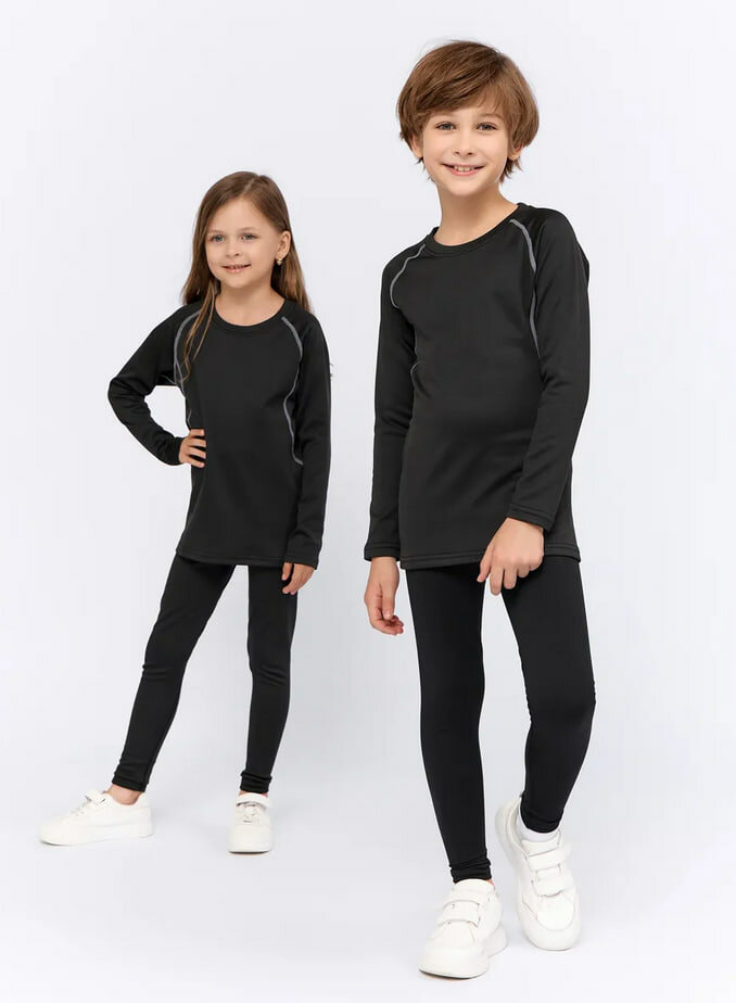 Комплект термобелья , размер 155-165, черные — фото 1