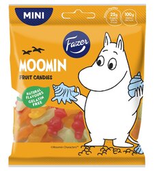 Жевательный мармелад Fazer Moomin со вкусом клубники, апельсина, груши, граната 80 г