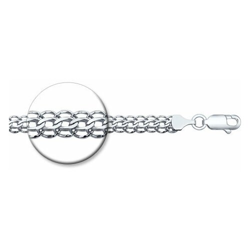 фото Браслет diamant online, серебро, 925 проба, длина 20 см.