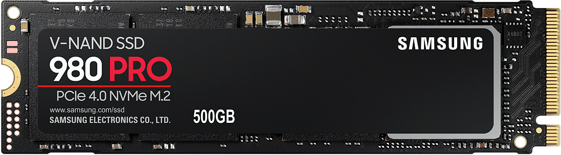 Накопитель Samsung SSD 980 PRO M.2 NVMe, MZ-V8P500BW, 500 Гб