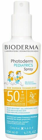 BIODERMA фотодерм PEDIATRICS Солнцезащитный детский спрей SPF 50+, 200 мл