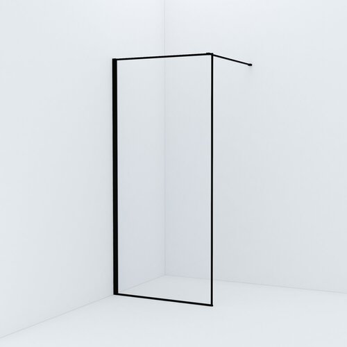 Душевая перегородка, IDDIS Slide Walk In SLI8хS9i23, прозрачное стекло, черный