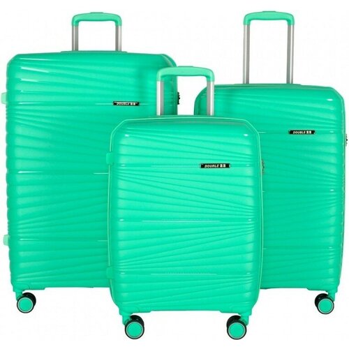 Комплект 3 чемоданов PP-802 мятный