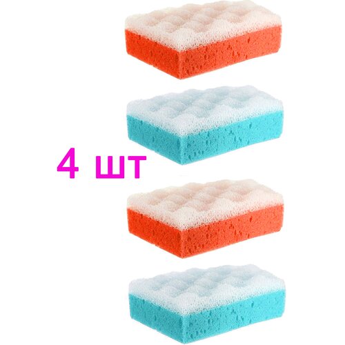 Набор мочалок для тела, 3 шт