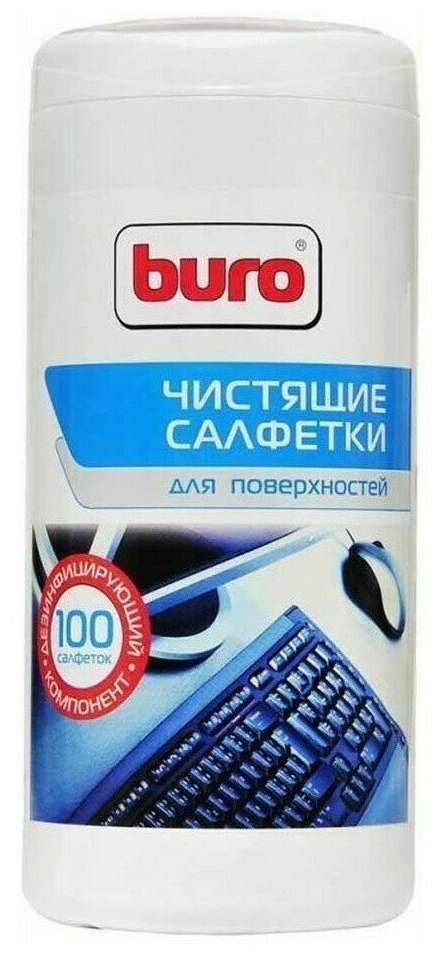 Чистящие салфетки Buro BU-ASURFACE, 100 шт. (483733)