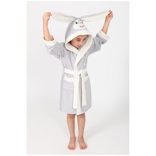 Халат Nusa, размер 34-36, голубой, белый