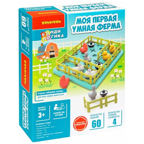 Игра логическая Bondibon Моя первая умная ферма ВВ5679