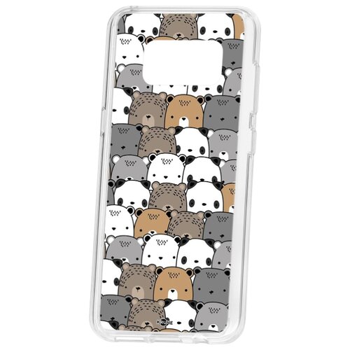 фото Чехол-накладка samsung galaxy s8 kruche print медвежата