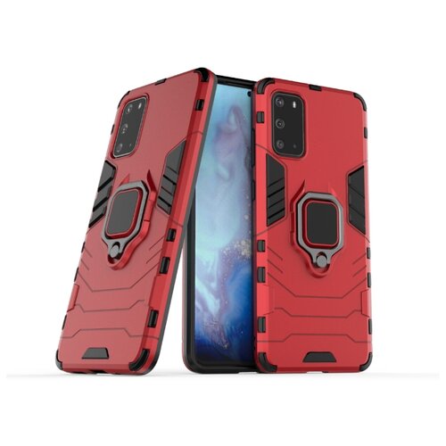фото Чехол-бампер mypads для samsung galaxy s20+ plus противоударный усиленный ударопрочный красный