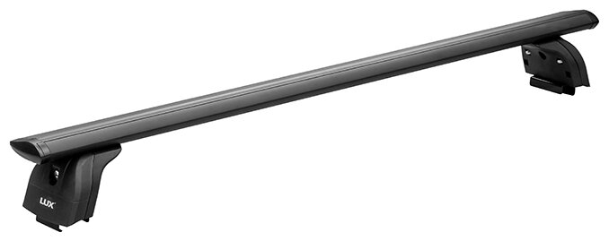 Багажник на крышу LUX черные дуги аэро-тревел (82мм) 1,3м на Пежо Тревеллер 2016-2022, арт:21297-07B