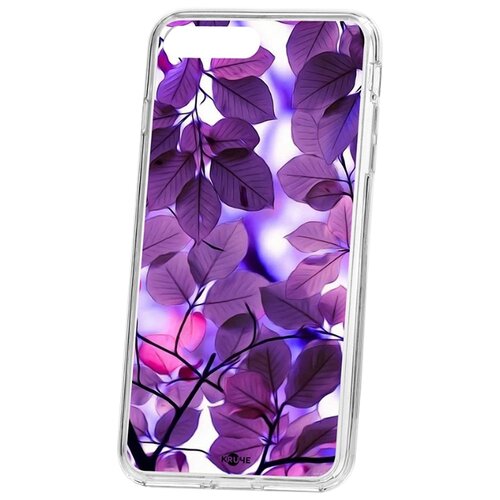 фото Чехол на ip 7 plus kruche print purple leaves