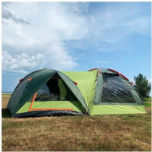 Палатка шатер шатер 2 в 1 Mircamping 1005-4 4 местная с тамбуром