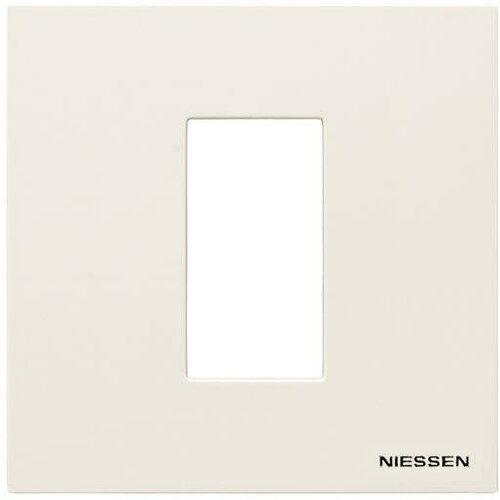 Abb NIE Рамка 1-постовая, 1-модульная, серия Zenit, цвет альпийский белый