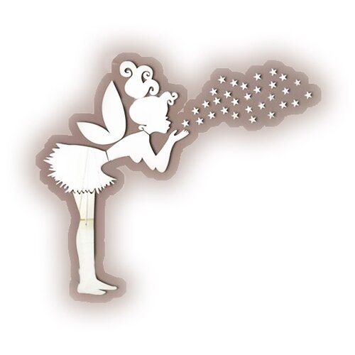 Зеркальная наклейка Фея (размер фигуры феи 52 Х 33 см.)