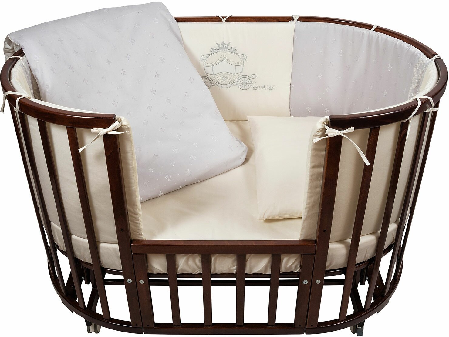 Комплект в кроватку Nuovita "Prestigio Pizzo", 6 предметов.(grigio / серый)