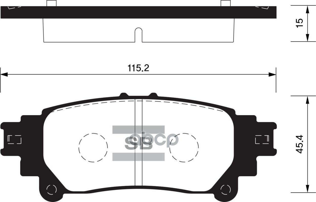 Колодки Тормозные Lexus Rx 350/450H 09- Задние Sangsin brake арт SP1458