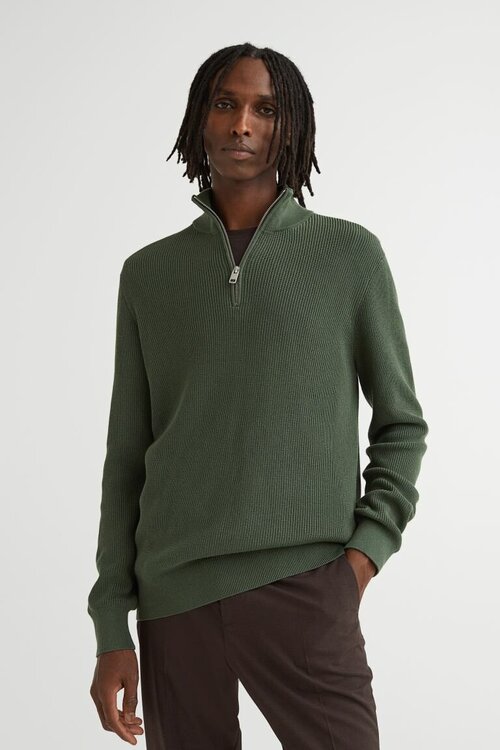 Пуловер H&M, размер XXXL, хаки