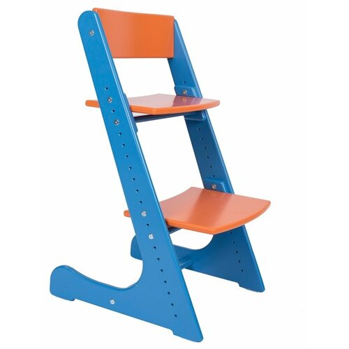 фото Растущий стульчик конек горбунёк универсальный синий/оранжевый