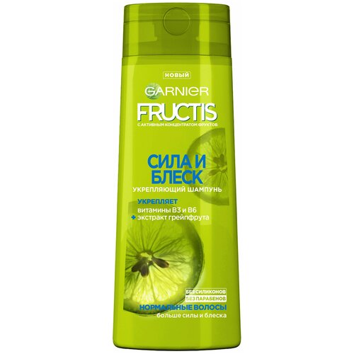 Fructis Шампунь Garnier Fructis «Сила и блеск», укрепление, для нормальных волос, 400 мл