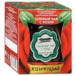 Чай зеленый Конфуций с розой - изображение