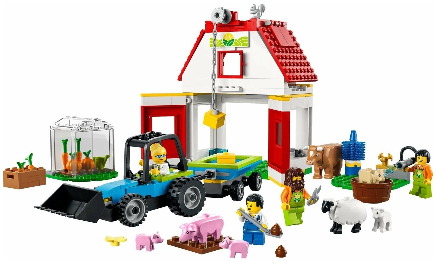 Конструктор LEGO CITY Ферма и амбар с животными 60346