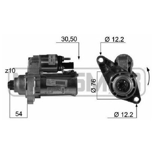 Стартер AUDI/VW 1.2-1.6 03-10, ERA 220446