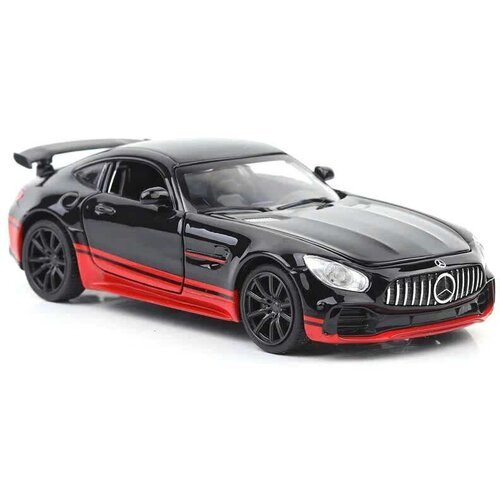 WiMi Модель металлическая Mercedes AMG GT 1:32 инерционная свет, звук, открываются двери и багажник металлическая машинка 1 32 служебная лада нива 12 см свет и звук инерционная красный