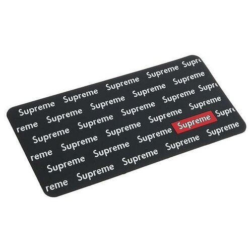 Коврик противоскольязщий 30x15 см, Supreme, черный