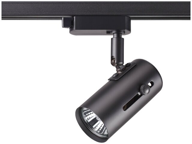 фото Светильник трековый NOVOTECH Pipe 1х50Вт GU10 металл черный