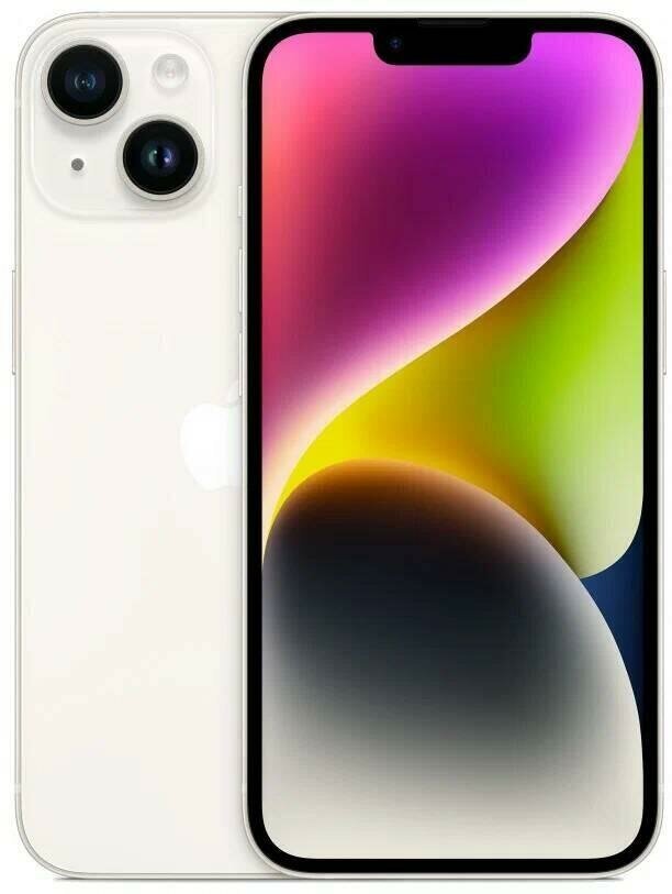 Смартфон Apple iPhone 14 128 ГБ, сияющая звезда (1 nano SIM + 2 eSIM), Global