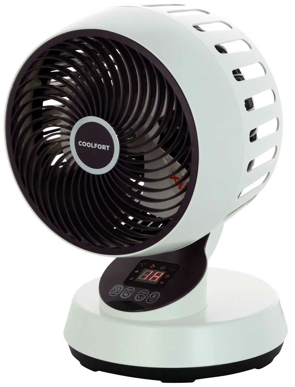 Настольный вентилятор Coolfort CF-2019, белый/черный