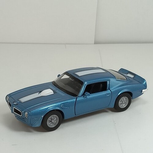 Металлическая машинка 1:34-1:39 PONTIAC FIREBIRD 1972г, голубая 43735D Welly welly модель машины 1 34 39 chevrolet corvette 1957 42360 белая