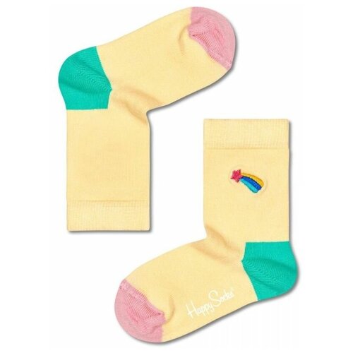 Носки Happy Socks размер 7-9Y, желтый, мультиколор носки happy socks размер 7 9y черный мультиколор