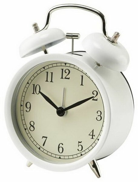 Будильник дэкад, цвет белый